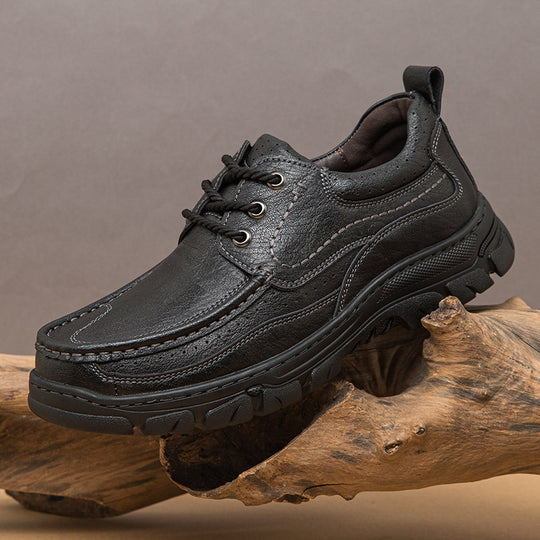 Herren Komfortable Lederschuhe mit rutschfester Sohle R&B