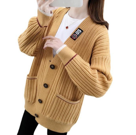 Damen Strickjacke mit strukturiertem Rippmuster und praktischen Taschen R&B