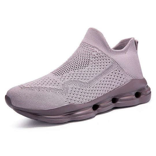 Damen trendige Slip-On Sneakers mit innovativem Mesh-Obermaterial und dämpfender Sohle R&B