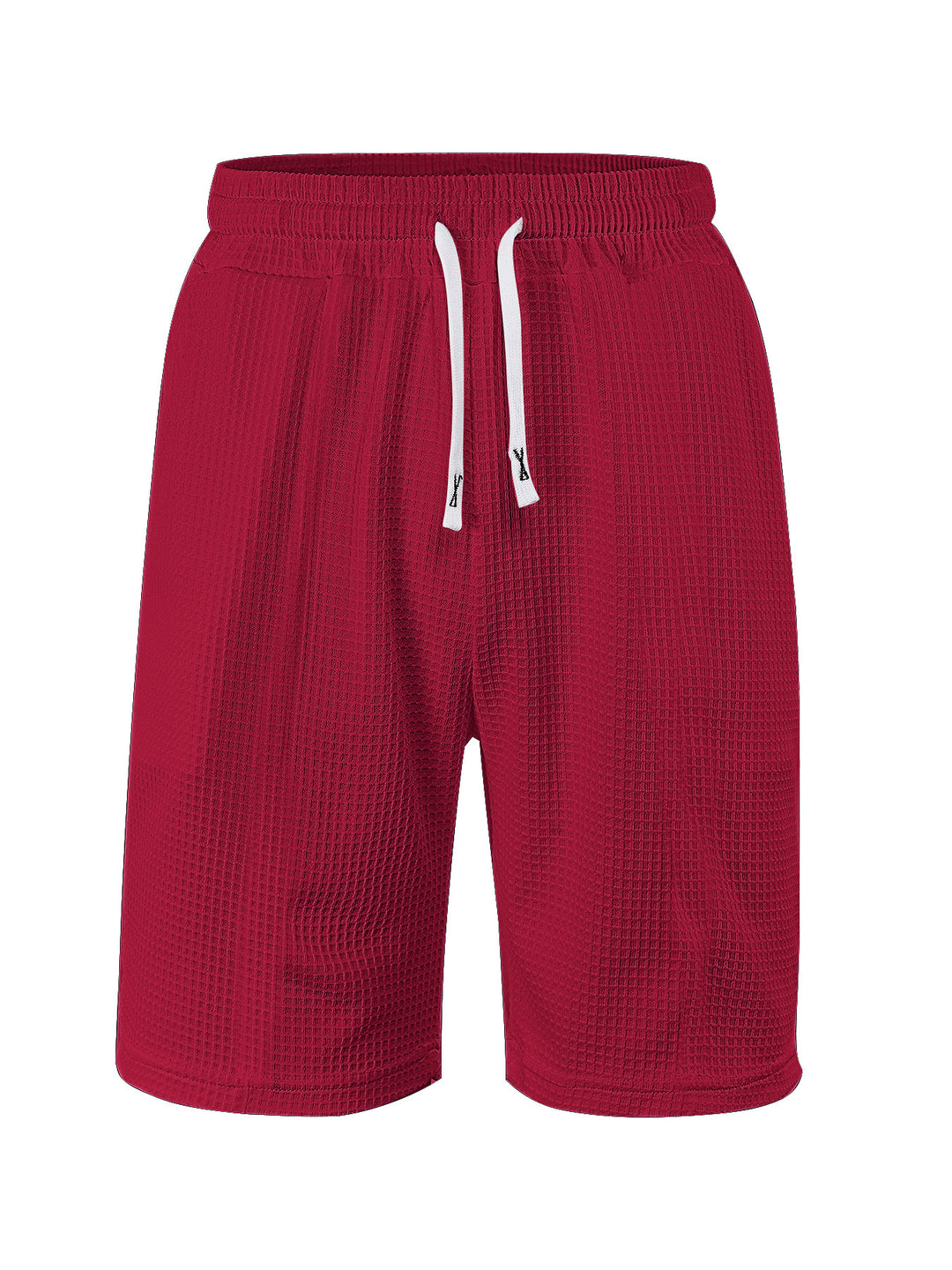 Herren nan atmungsaktive Waffel-Pyjama-Shorts mit elastischem Komfortbund, Tunnelzug und seitlichen Eingrifftaschen R&B