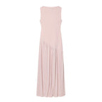 Damen Maxikleid mit elegantem Drapé und asymmetrischem Saum R&B