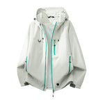 Damen technische Outdoorjacke mit multifunktionalen Taschen und verstellbarem Kapuzensystem R&B