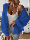Damen Strickjacke mit modernem Waffelmuster und lässigem Schnitt