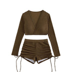 Damen Baderock mit hoch geschnittenem Oberteil und lässigem Design R&B