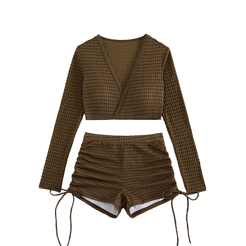 Damen Baderock mit hoch geschnittenem Oberteil und lässigem Design R&B