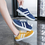 Damen Sneakers im sportlichen Retro-Look mit bequemer dämpfender Sohle R&B