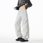 Damen Lässige Sporthose mit verstellbarem Bund und modernen Schnittelementen