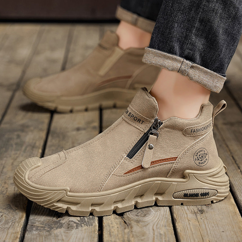 Damen Sportliche Stiefel mit elastischem Einstieg und rutschfester Sohle