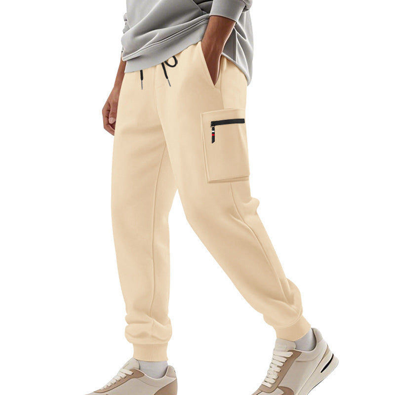 Herren Sportliche Jogginghose mit praktischen Seitentaschen und verstellbarem Bund R&B