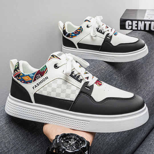 Damen Sportliche Sneaker mit detailliertem Ethno-Design und gepolsterter Sohle R&B