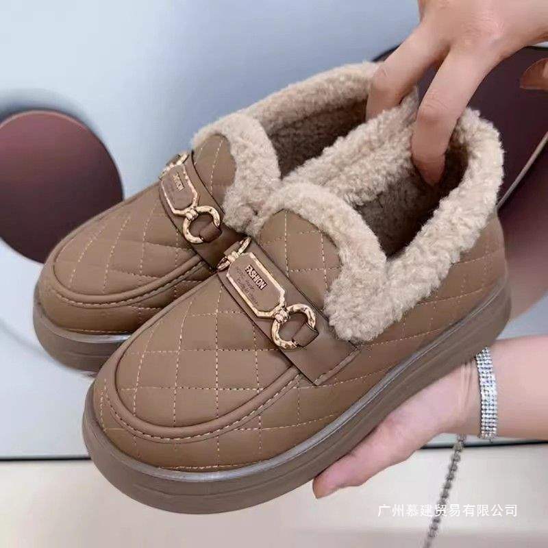 Damen Komfortable Warmfutter Slipper mit luxuriösem Design R&B