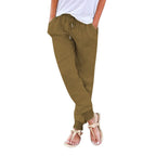Damen bequeme Freizeithose mit elastischem Bund und praktischen Taschen R&B