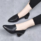 Damen Elegante und modische Slingback-Pumps mit Blumendesign und Blockabsatz R&B