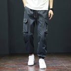 Herren Cargo-Hose mit praktischen Taschen und verstellbarem Bund