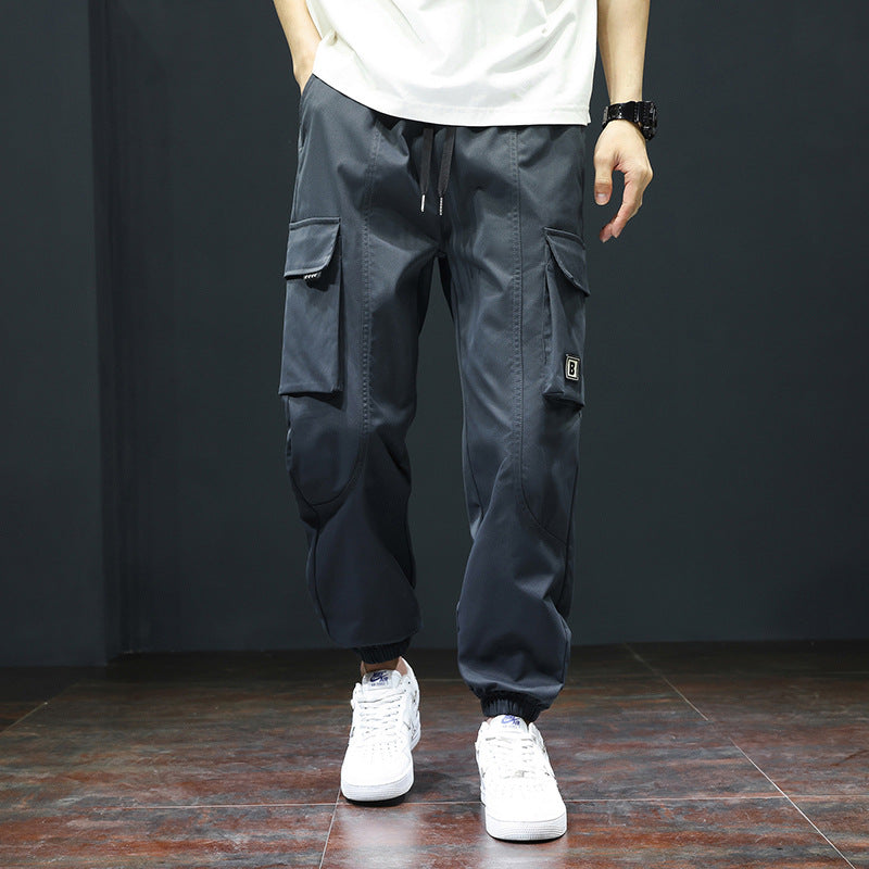 Herren Cargo-Hose mit praktischen Taschen und verstellbarem Bund