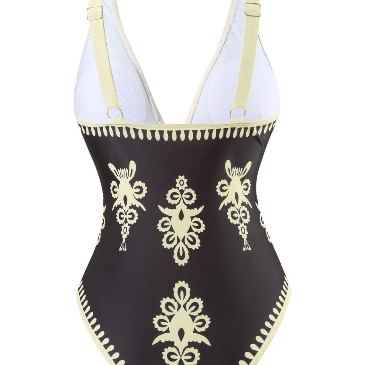 Damen Einteiler Badeanzug mit elegantem Wickelrock R&B