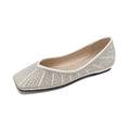 Damen Ballerinas mit glamourösem Strassdesign und elegantem Spitzenverschluss