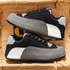 Damen modische Sneaker mit geprägtem Obermaterial und sportlicher Sohle R&B