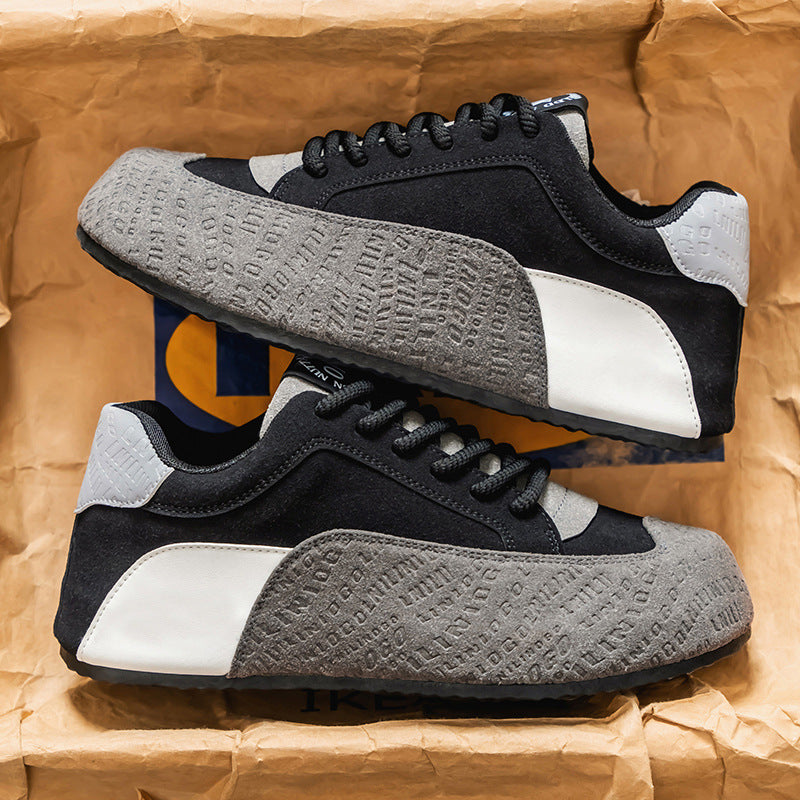 Damen modische Sneaker mit geprägtem Obermaterial und sportlicher Sohle R&B
