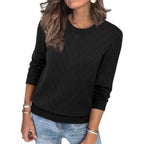 Damen eleganter gestreifter Pullover R&B