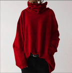 R&B | Trendy Unifarbener Rollkragenpullover