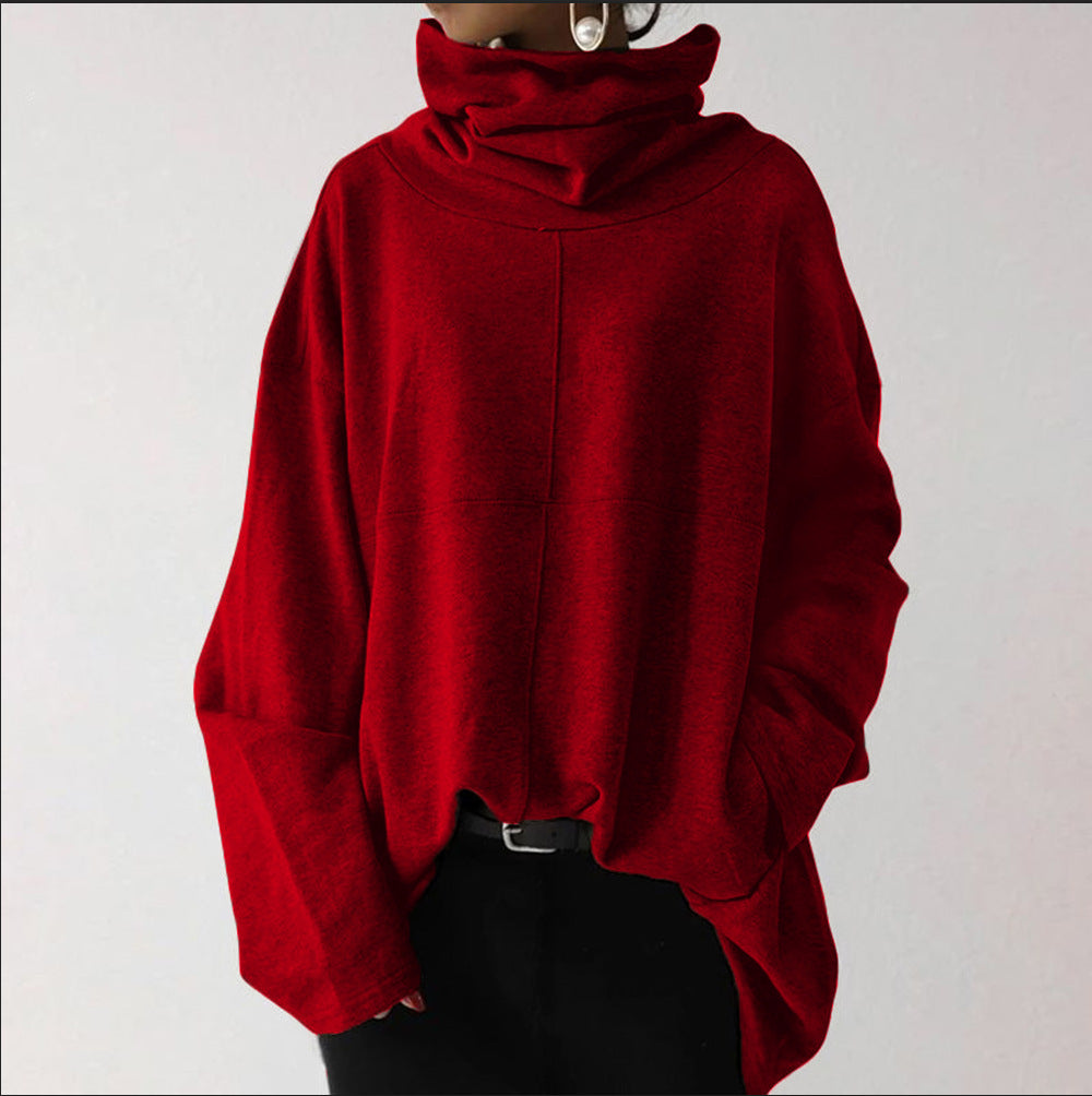 R&B | Trendy Unifarbener Rollkragenpullover
