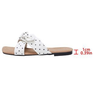 Damen modische Slippers mit Schleifen-Applikation R&B