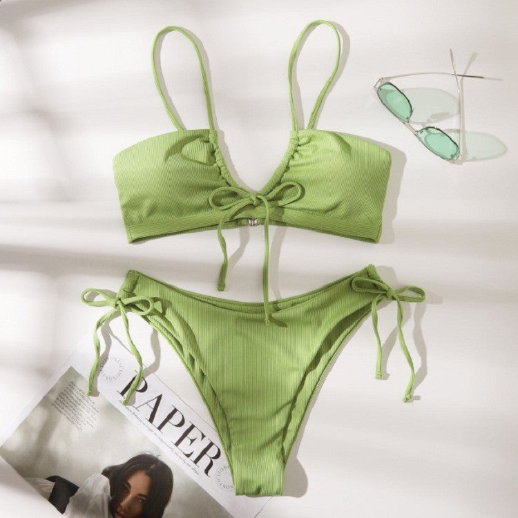 Damen Bikiniset mit raffinierten Rüschendetails R&B