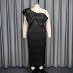 Damen Cocktailkleid mit voluminösem Rüschendesign und Fransen