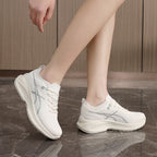Damen sportliche Sneaker mit elastischem Schnürsystem und atmungsaktiver Oberflächenstruktur R&B