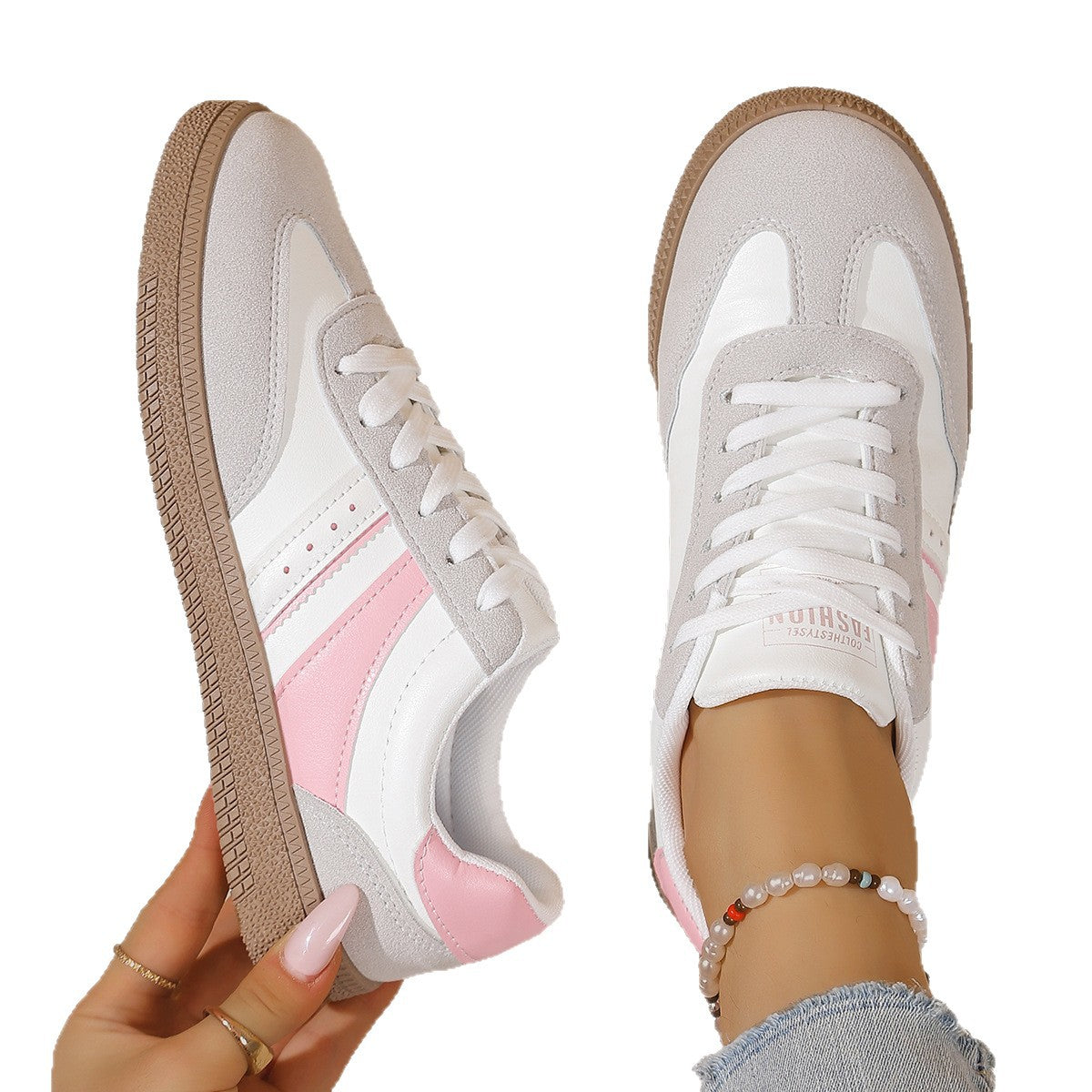 Damen Sportliche Sneakers mit atmungsaktivem Obermaterial und rutschfester Sohle R&B 1778259088