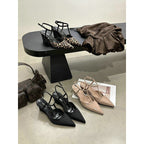 Damen schicke Slingback Pumps mit modischem Keilabsatz R&B