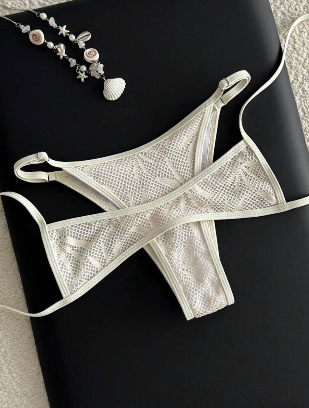 Damen Zweiteiliger Bikini mit elegantem Streifenmuster R&B