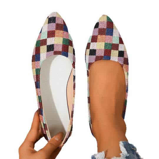 Damen Bunte Ballerinas mit komfortablem Fußbett und modischem Design R&B