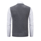 Herren modische Strickweste mit Karomuster R&B