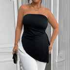 Damen asymmetrisches Bustieroberteil mit elegantem Wickeldesign R&B
