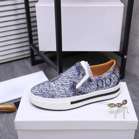 Damen Slip-On Sneakers mit atmungsaktiver und elastischer Oberflächenstruktur R&B