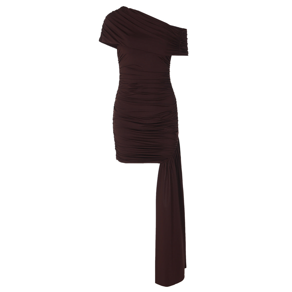 Damen Elegantes und figurbetontes Wickelminikleid R&B