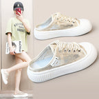 Damen Slip-On Sneakers mit atmungsaktiver Mesh-Oberfläche und elastischen Schnürsenkeln R&B