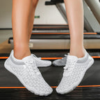 Damen Multifunktionale Freizeitschuhe mit elastischem Schnürsystem und flexiblem Obermaterial