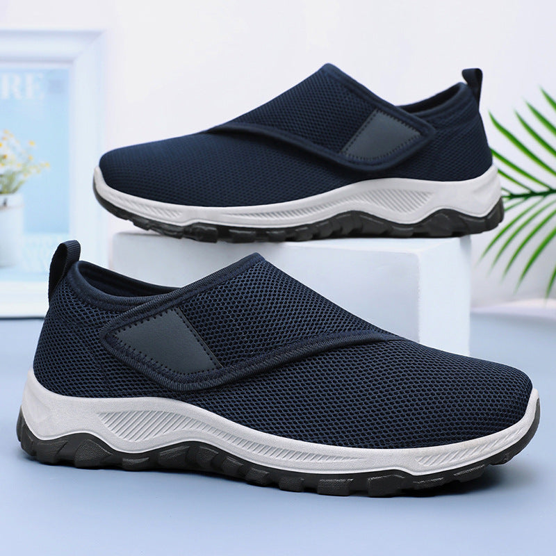 Damen nan atmungsaktive Slip-On Sneaker mit Klettverschluss und gedämpfter EVA-Zwischensohle R&B