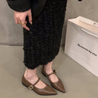 Damen elegante Ballerinas mit modischem Riemchen und komfortablem Fußbett EB