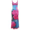 Damen Satin Nachthemd mit zarter Spitzendekoration R&B
