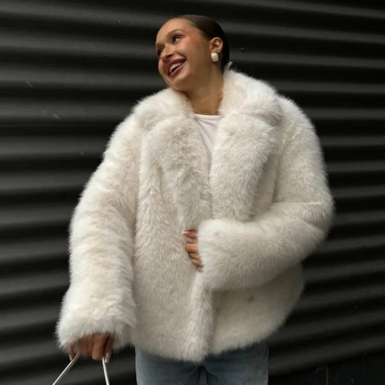 Damen Fleece-Mantel R&B