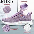 Damen Leichte Fitness Sneakers mit atmungsaktivem Mesh-Obermaterial R&B
