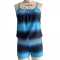 Damen Bikinioberteil mit lässigem Schnitt und kurzen Hosen R&B