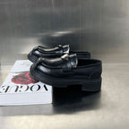 Damen modische Loafer mit komfortabler Sohle und eleganter Schnalle R&B