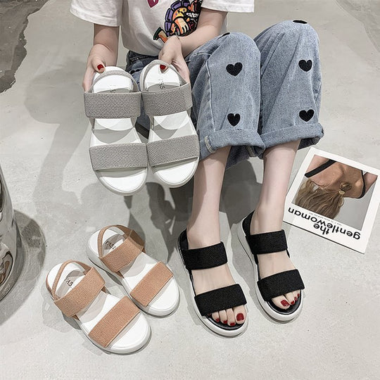 Damen Komfortable Sandalen mit atmungsaktiven Riemen und rutschfester Sohle R&B