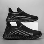 Damen Atmungsaktive Slip-On Sneakers mit elastischem Obermaterial und flexiblem Knöchelschutz R&B