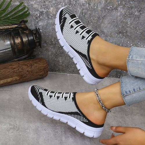 Damen Atmungsaktive Slip-On Sneakers mit elastischem Obermaterial R&B